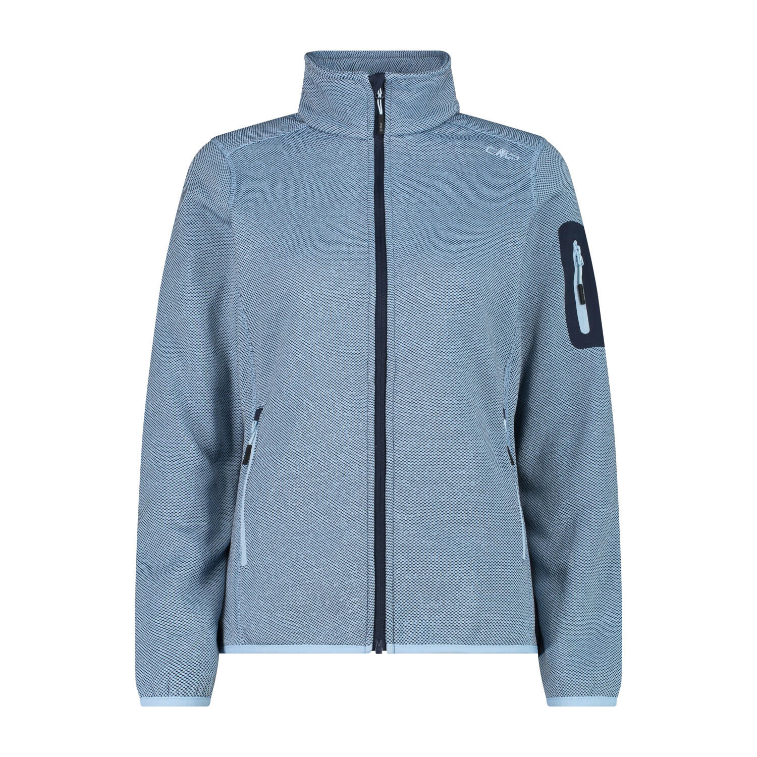 CMP Damen Jacke Knitted Melange Fleece Jacket 3H14746 1/3