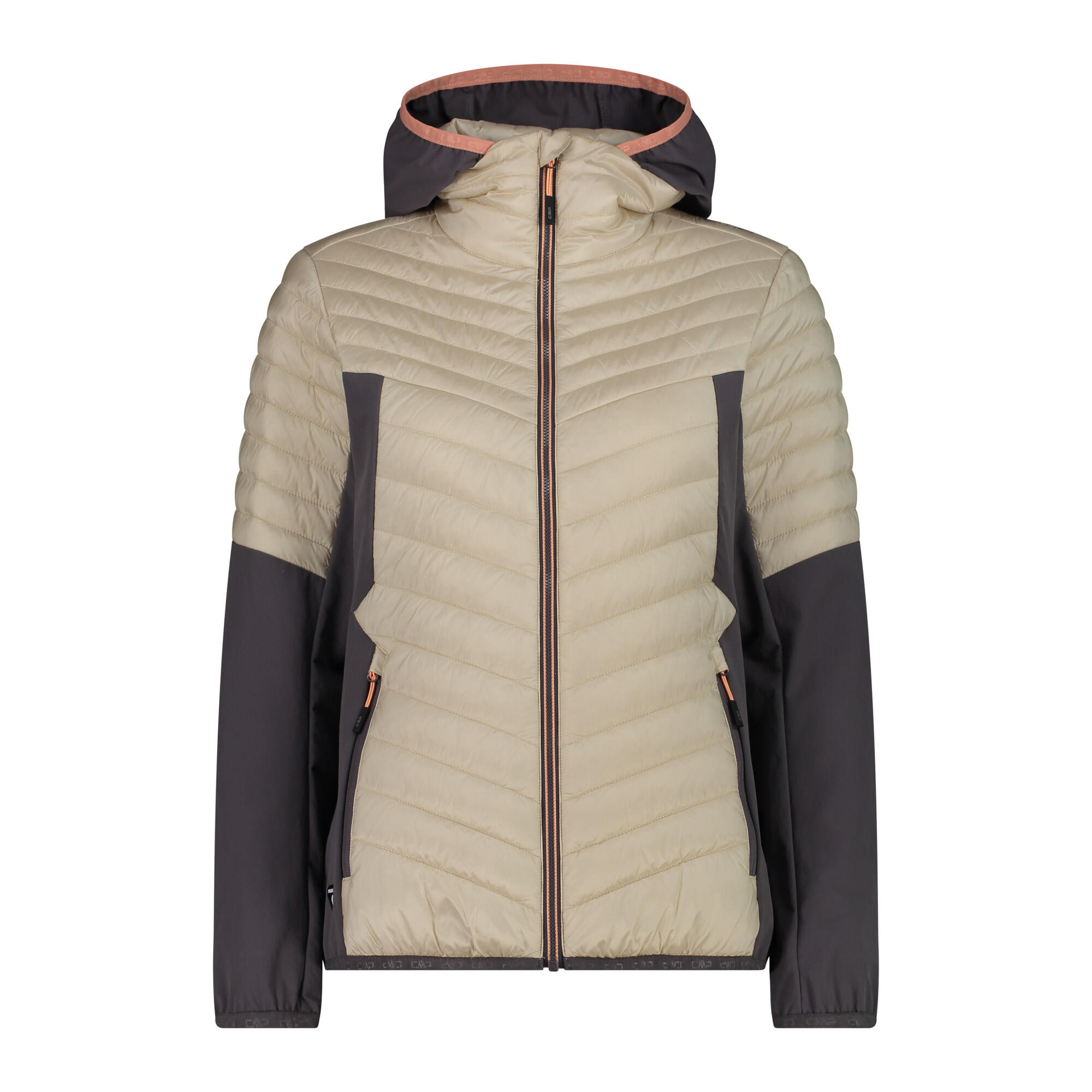 Veste à capuche hybride femme CMP 1/3