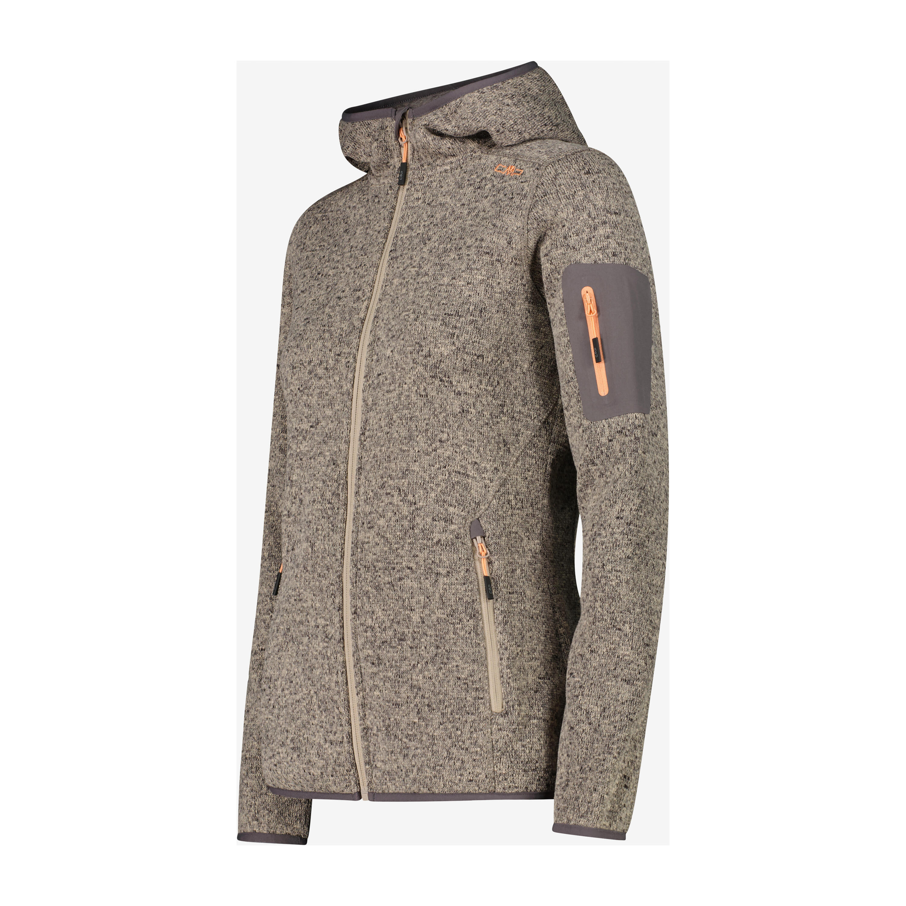 CMP Damen Jacke Knitted Melange Hoody 3H19826 3/3