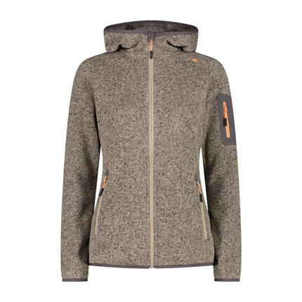 CMP Damen Jacke Knitted Melange Hoody 3H19826