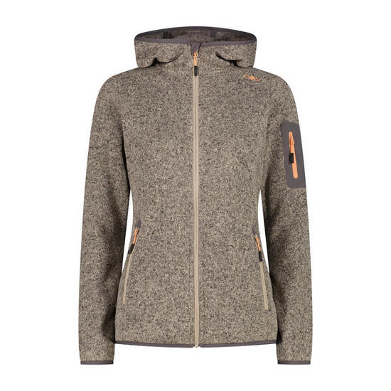 CMP Damen Jacke Knitted Melange Hoody 3H19826