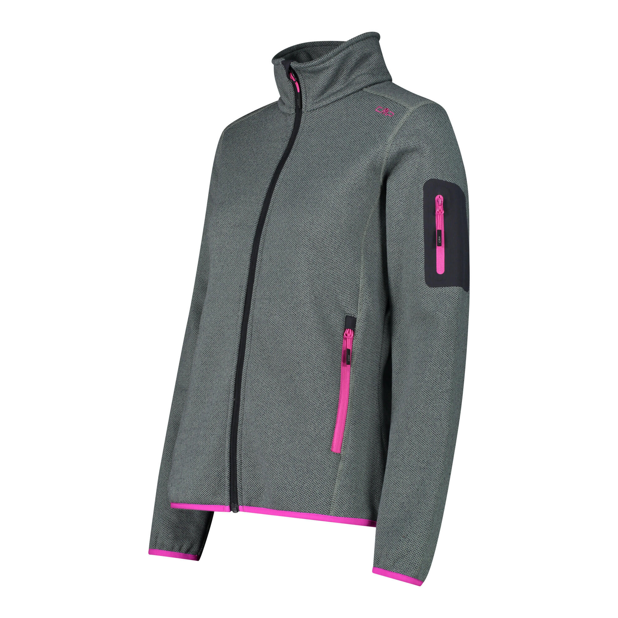 CMP Damen Jacke Knitted Melange Fleece Jacket 3H14746 5/5