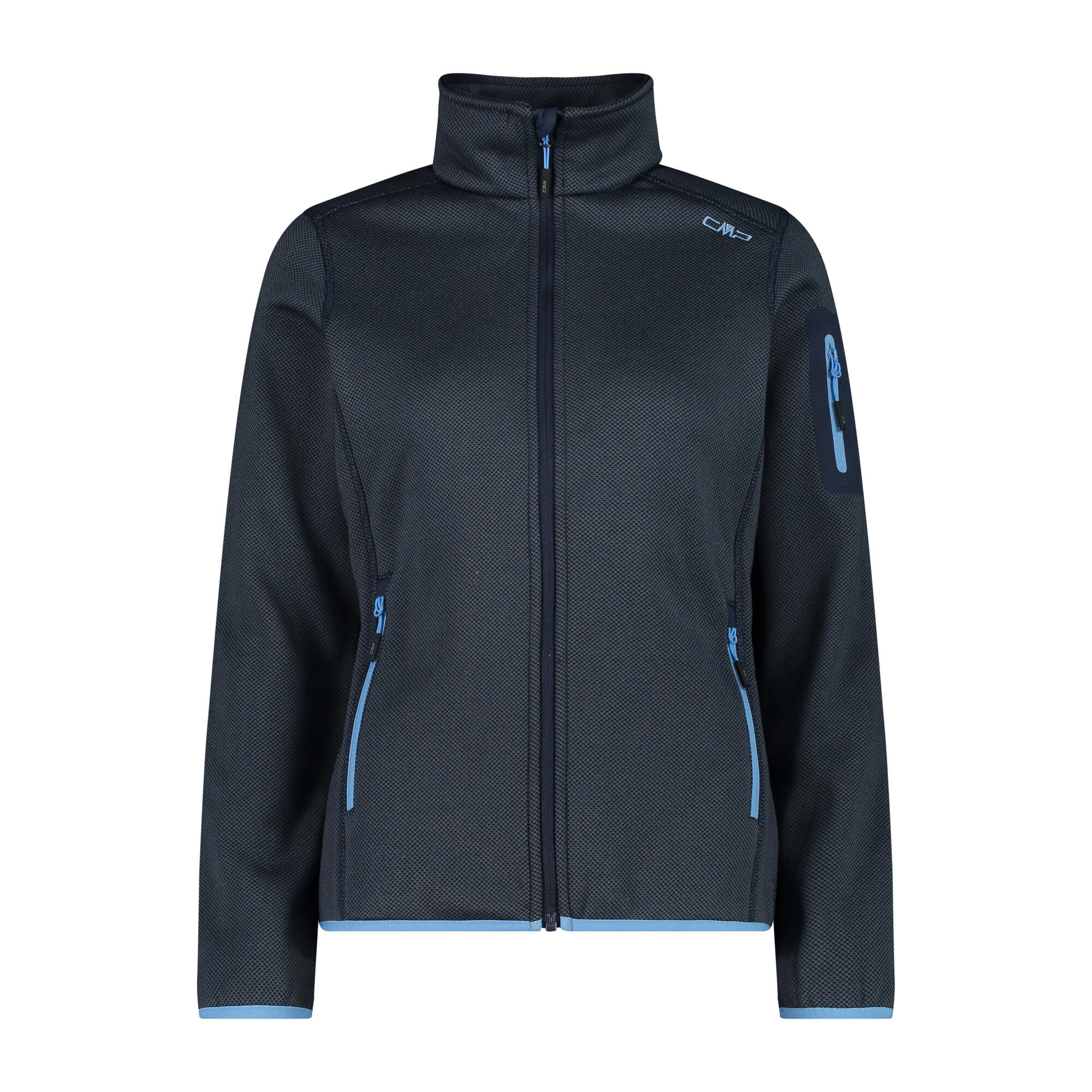 CMP Damen Jacke Knitted Melange Fleece Jacket 3H14746 1/5