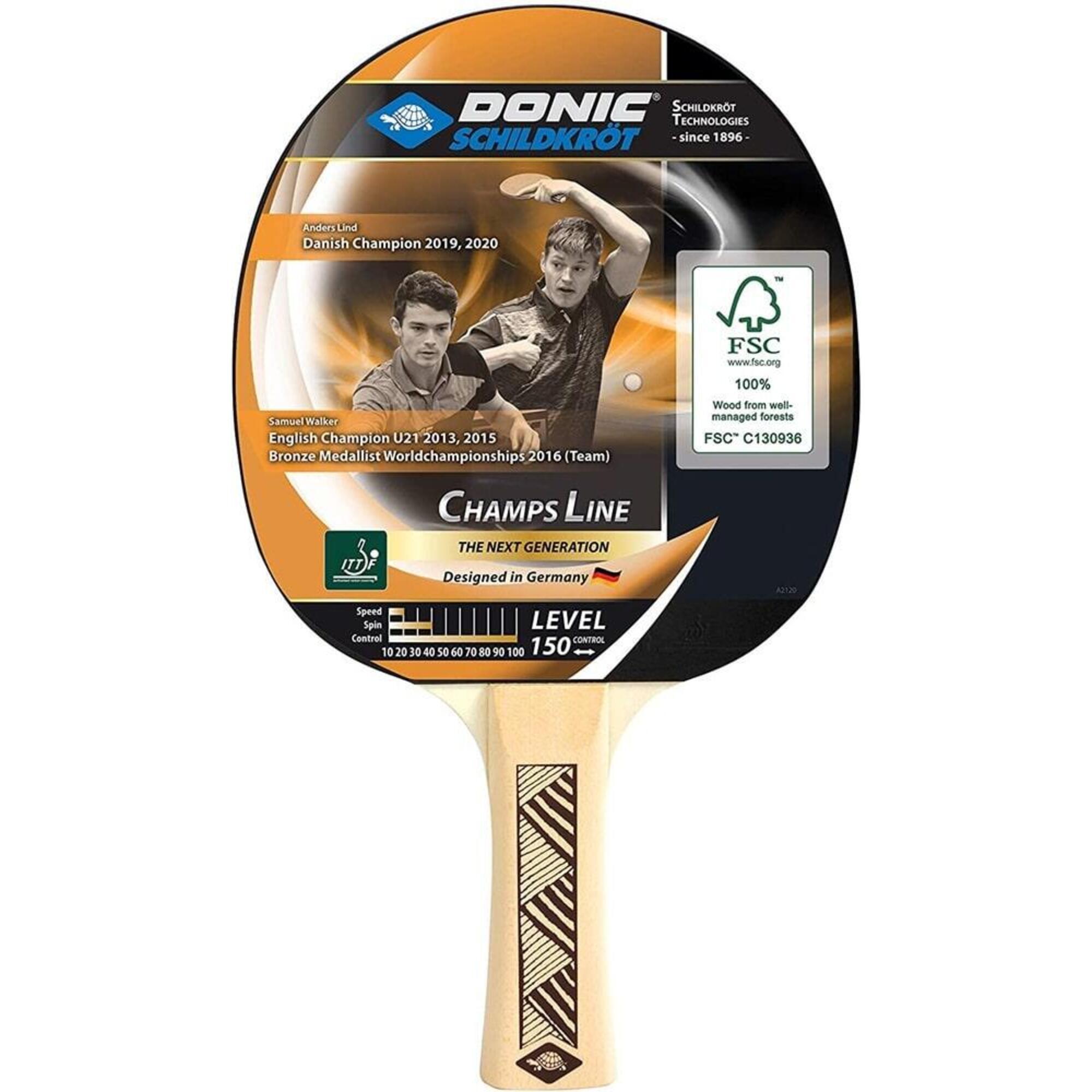 Donic-Schildkrot Multicolour Champs Line 150 Table Tennis Paddle