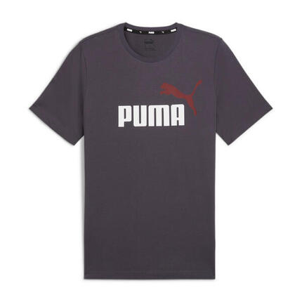 Essentials+ 2 Colour Logo T-Shirt Herren PUMA Oak Branch Beige