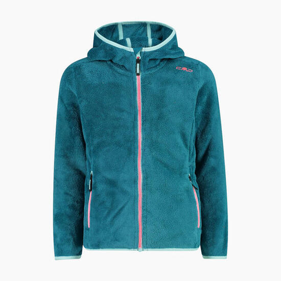 CMP Mädchen Fleecejacke Girl Jacket Fix Hood 38P1455