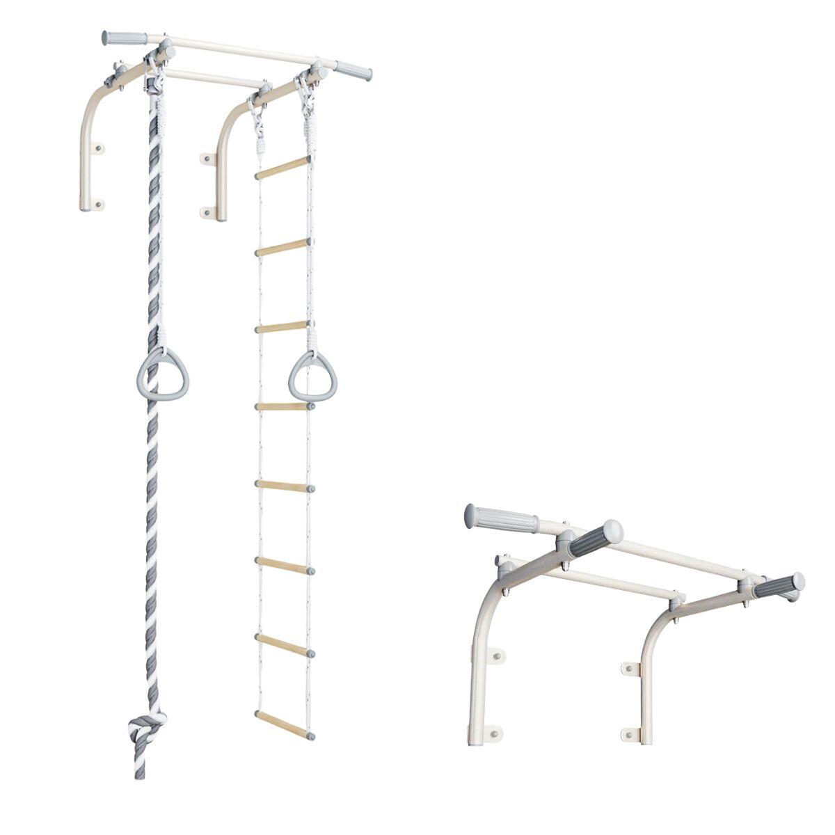 Barre de traction murale avec accessoires de gymnastique pour enfants 6/7