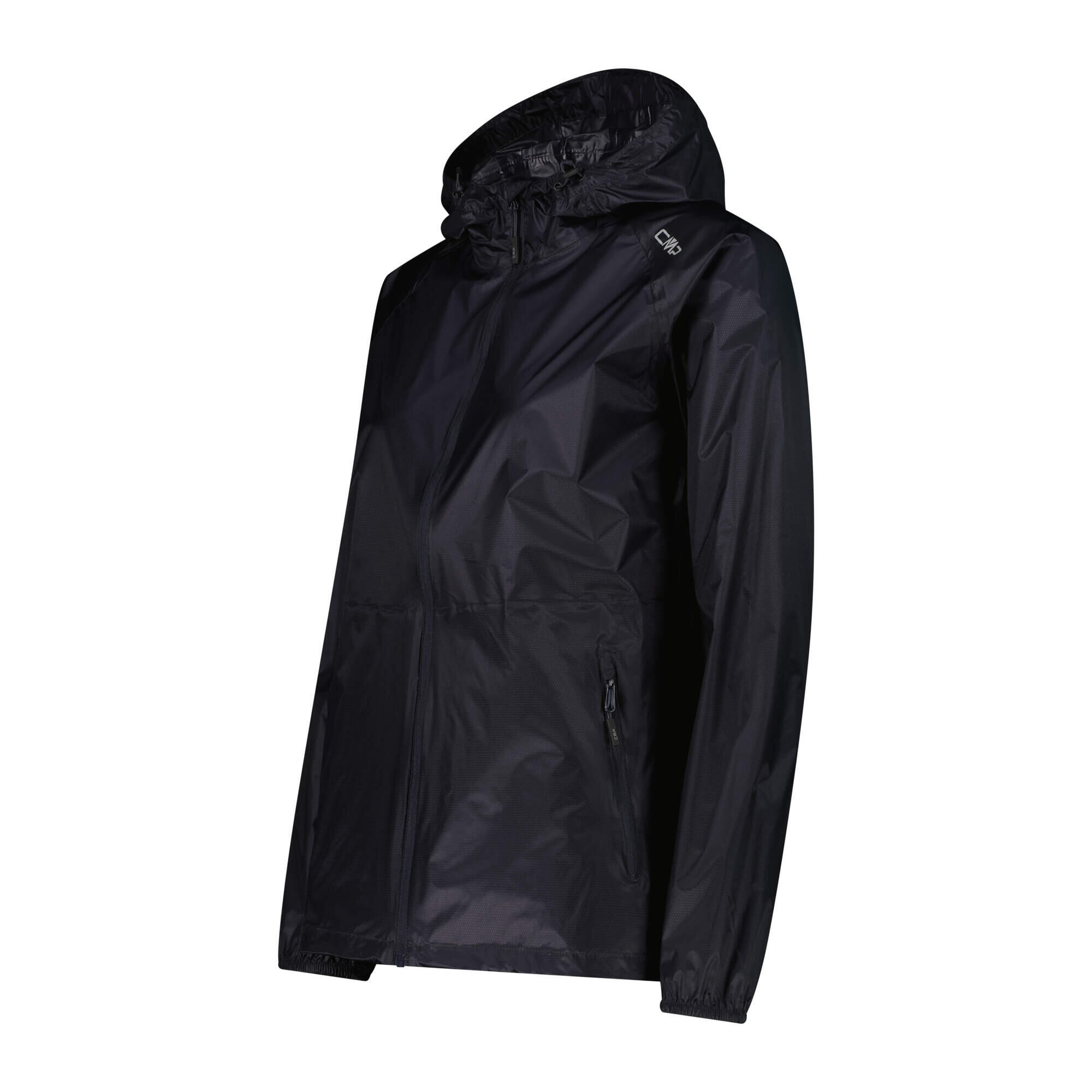 Chaqueta impermeable con capucha fija para mujer CMP 3/4