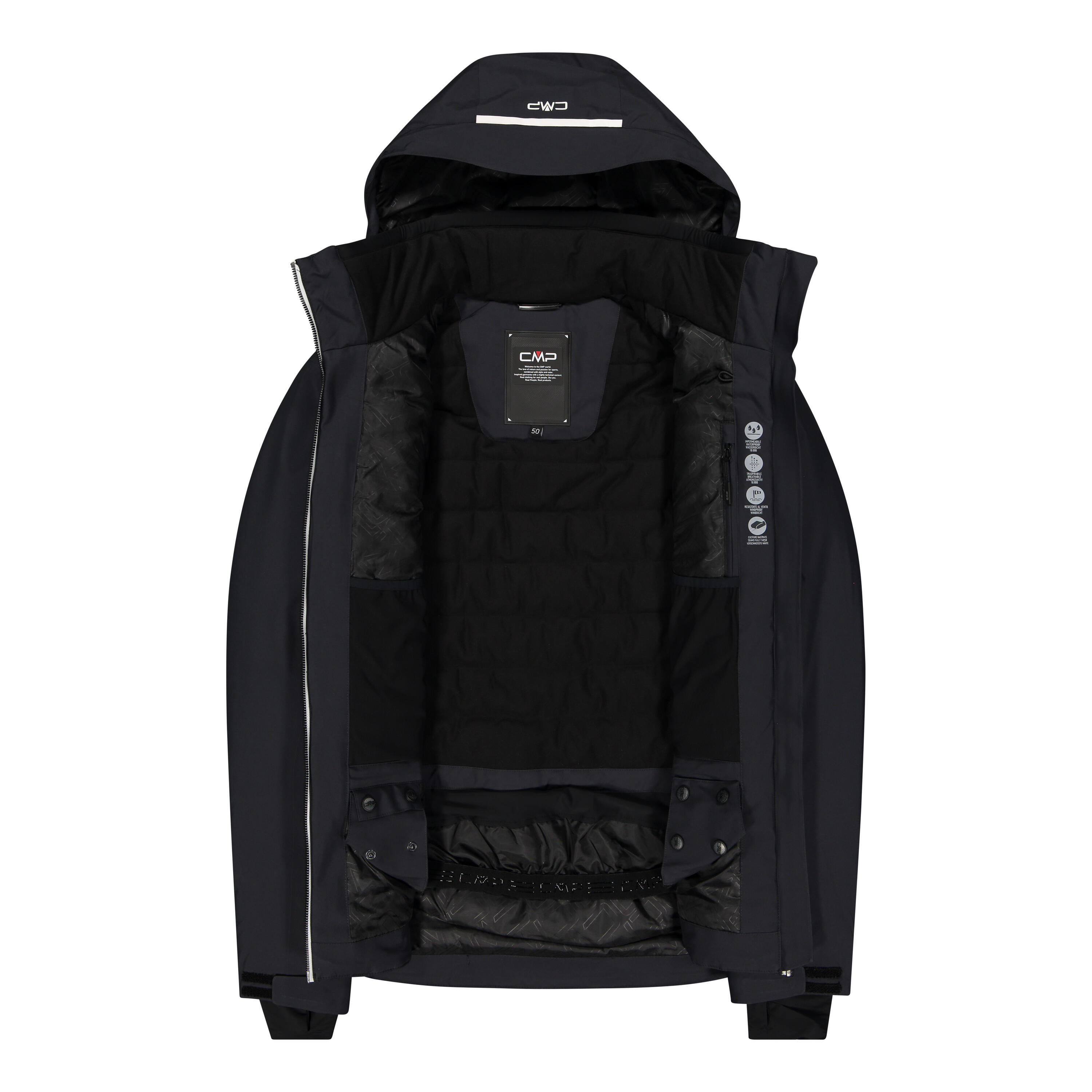 Giacca da sci con cappuccio e zip CMP 4/4
