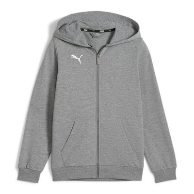PUMA Kinder teamGOAL Casuals Hooded Jacket Jr Kapuzenjacke 658596 33 grau