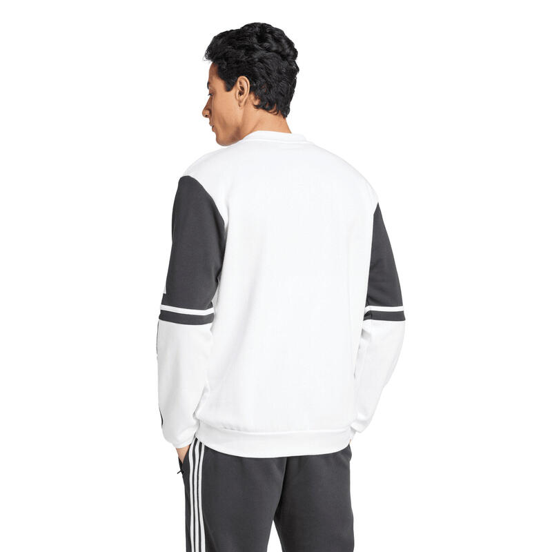 Pulover adidas alb, croială regulară