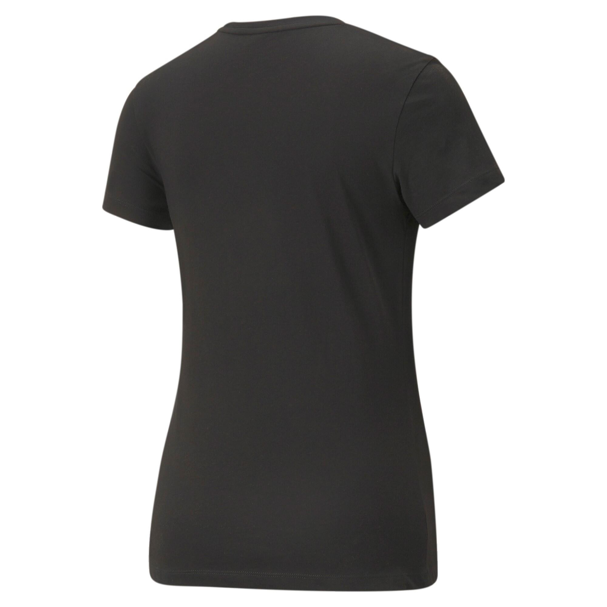 Sport T-shirt Korte Mouwen Puma Essentials+ Embroidery Zwart 2/6