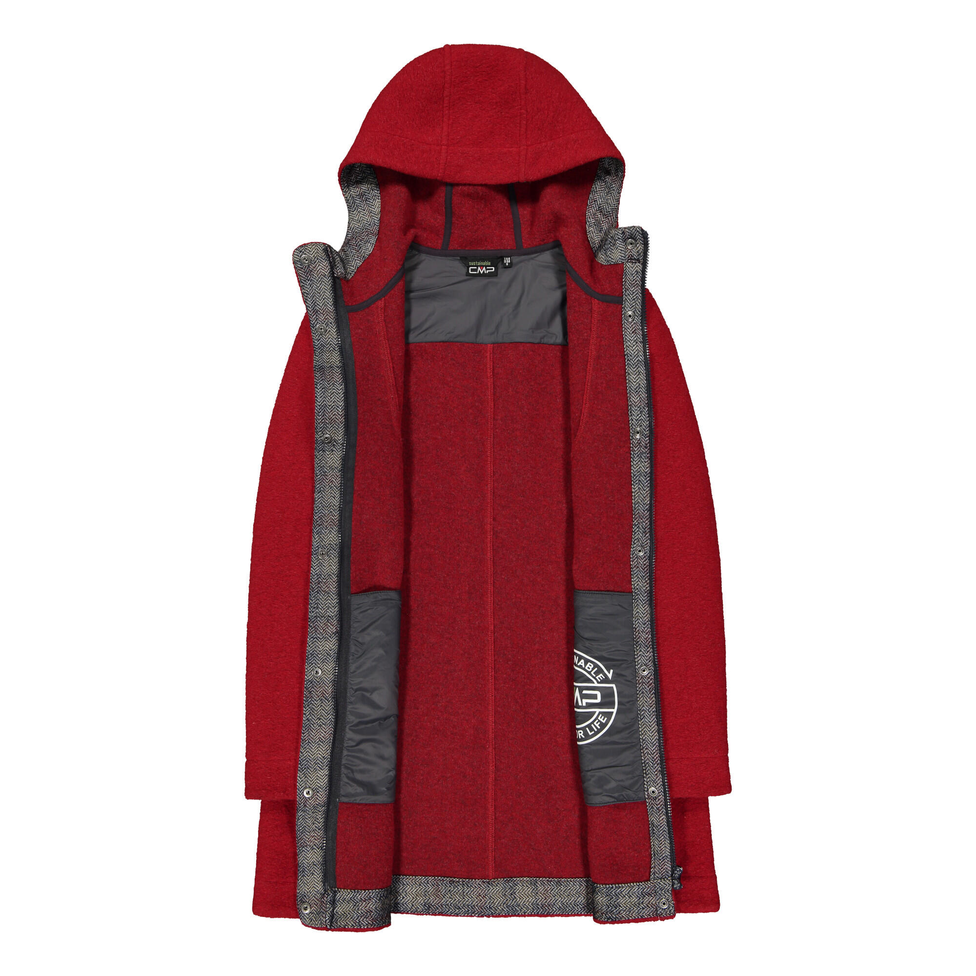 Manteau à capuche femme CMP 4/6