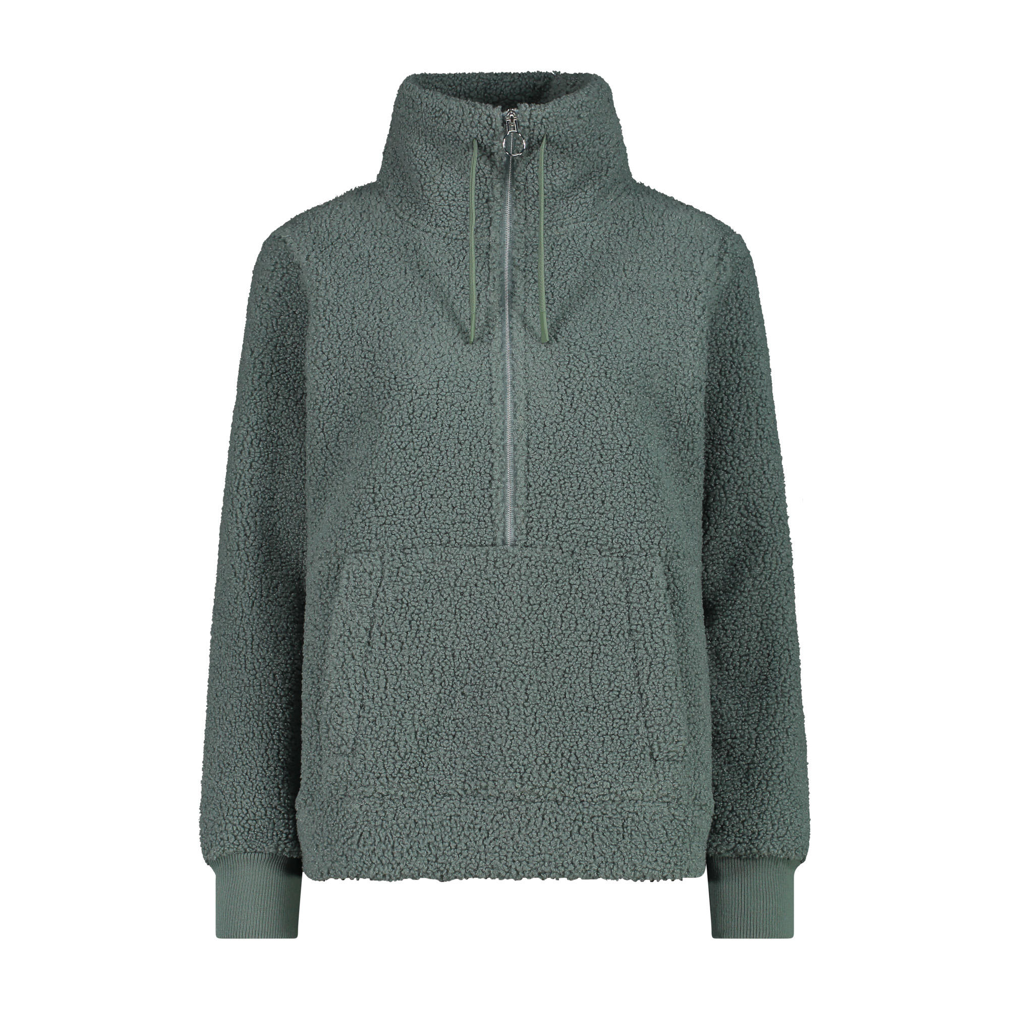 Cmp - Cmp Sweat-shirt À Demi-zip Pour Femme En Tissu High Loft - Mineral - Pull - Multicolore - 36 Xs - Decathlon
