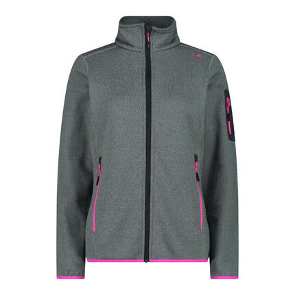 CMP Damen Jacke Knitted Melange Fleece Jacket 3H14746