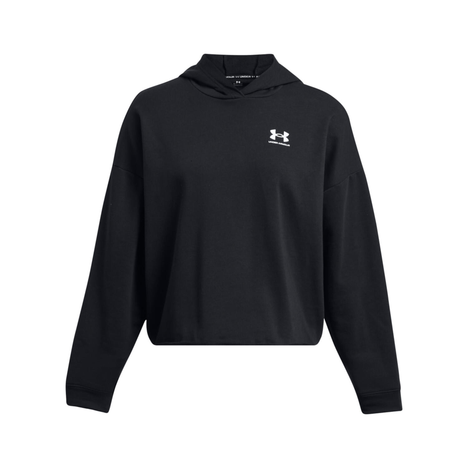 Under Armour - Sweatshirt À Capuche Oversize Femme Under Armour Rival Terry - Sweat-shirt - Blanc|gris|noir - 42 M/l - Decathlon