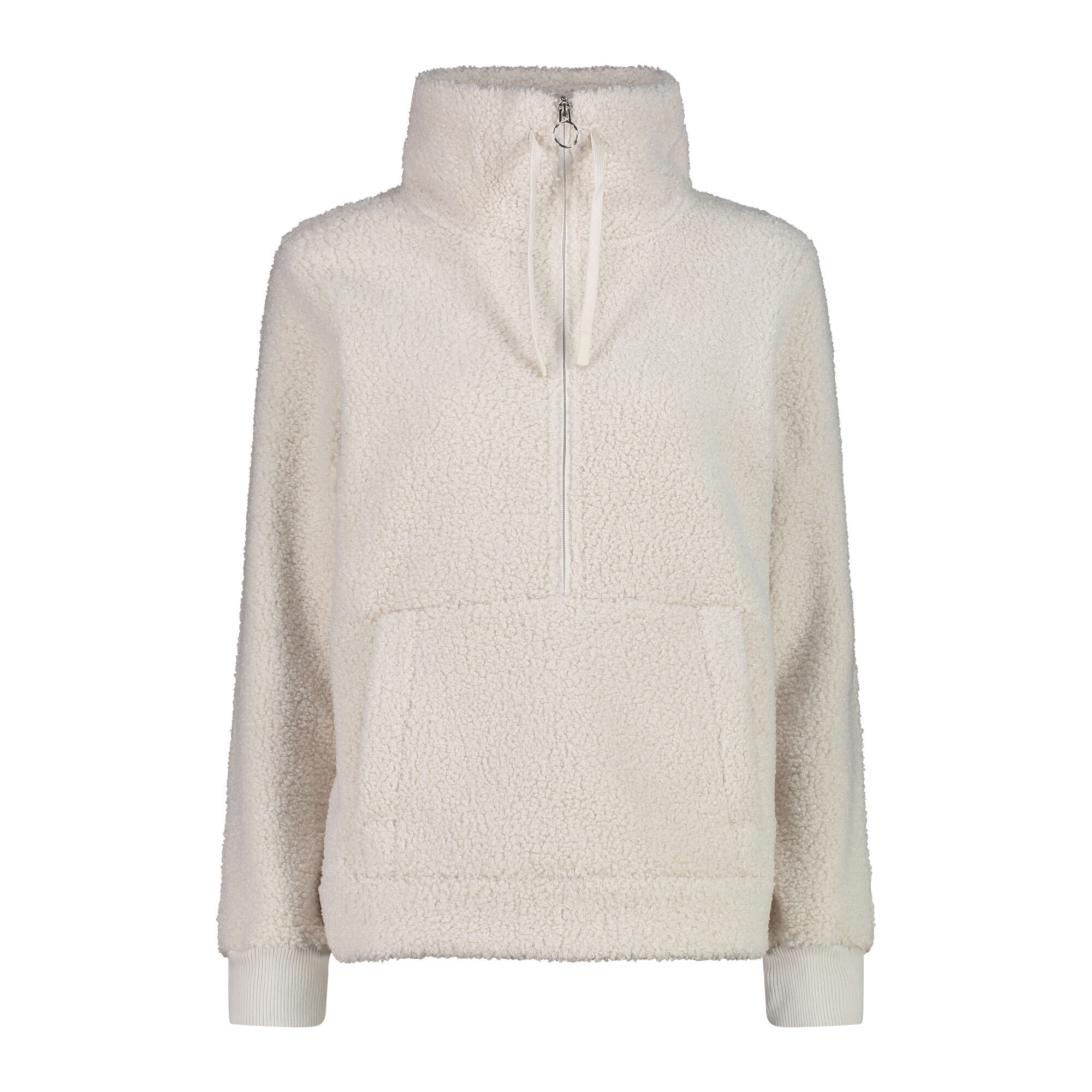 Cmp - Sweatshirt Demi-zippé Femme Cmp - Pull - Beige|blanc - 40 M - Decathlon