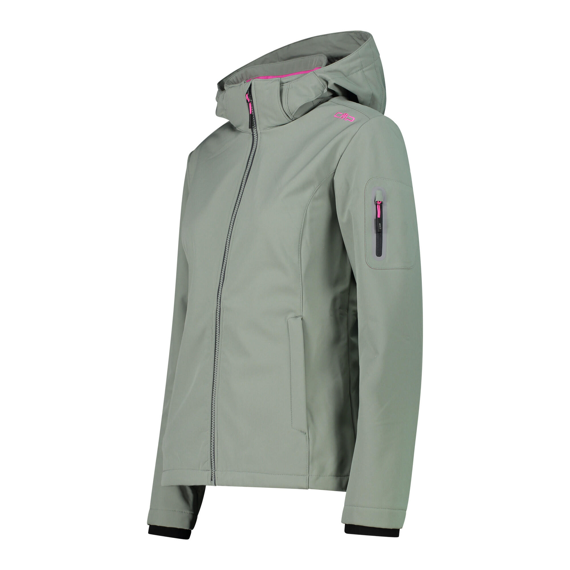 CMP Damen Softshelljacke Woman Jacket Zip Hood 39A5006 3/4