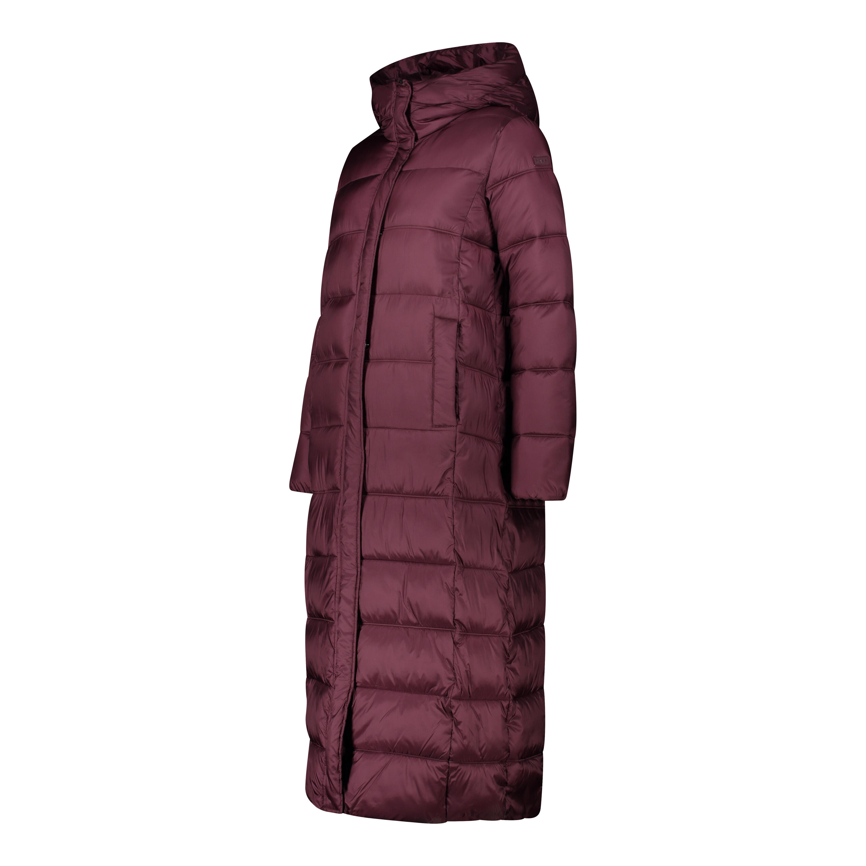 Shiny lange gewatteerde parka met capuchon voor dames CMP 3/3