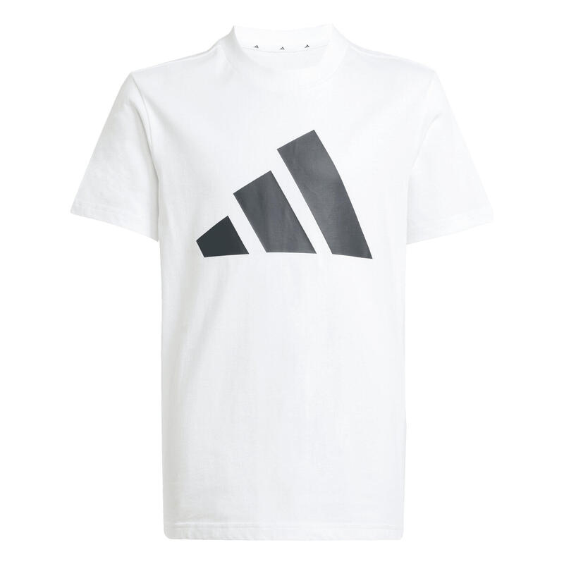 Set adidas alb/negru junior - tricou și pantalon scurt