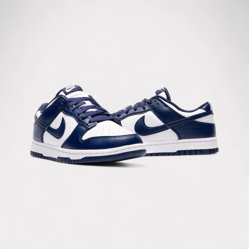 Nike Dunk Low White Midnight Navy 4/5