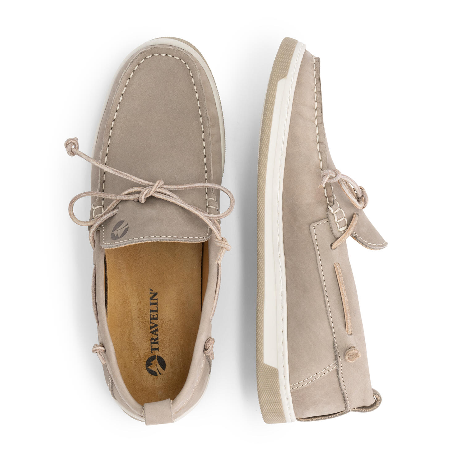 Falmouth Donna - Scarpe da barca - Nabuk - Grigio 4/7