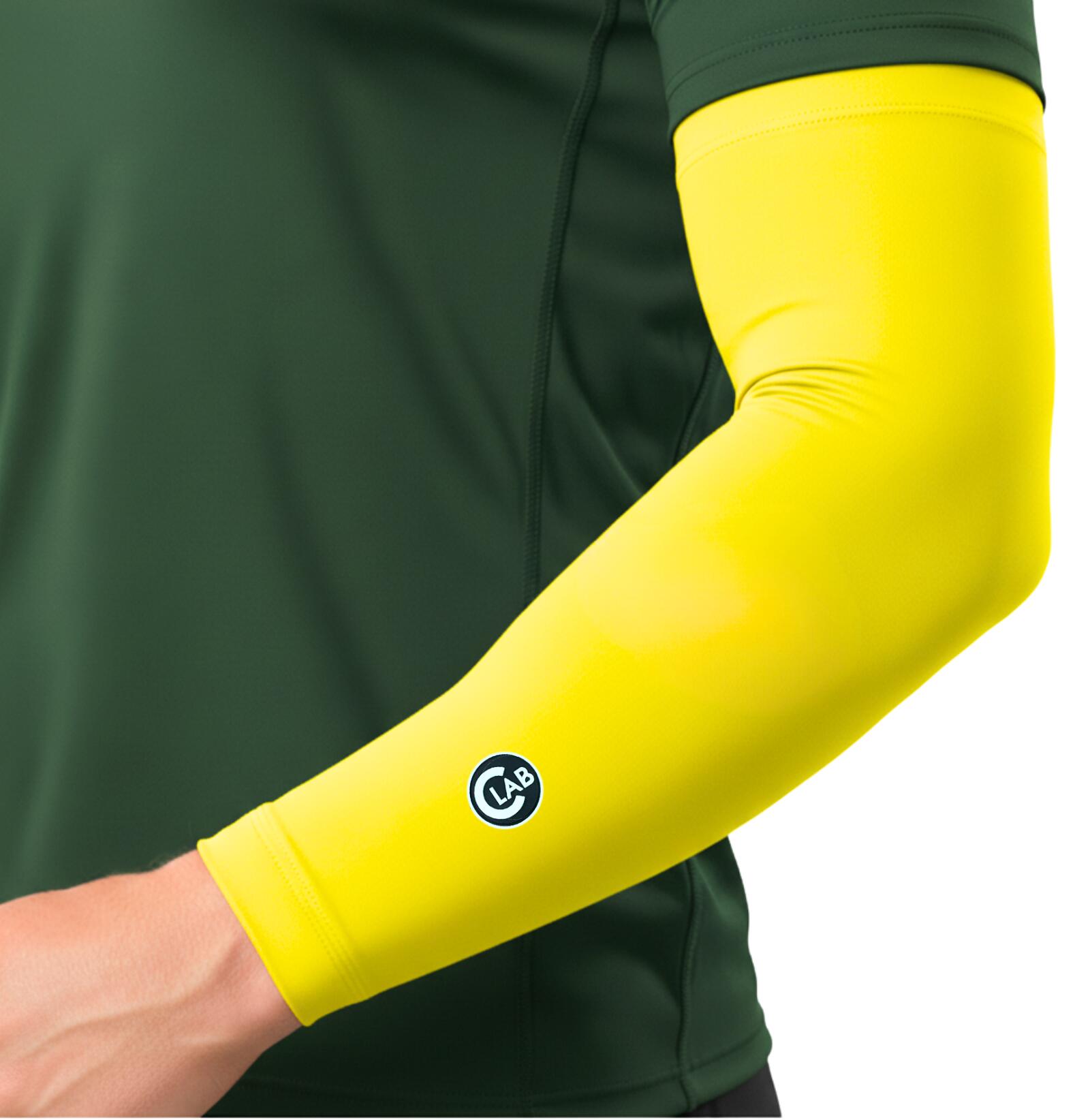 Manchettes de Cyclisme Thermiques - Jaune 2/4