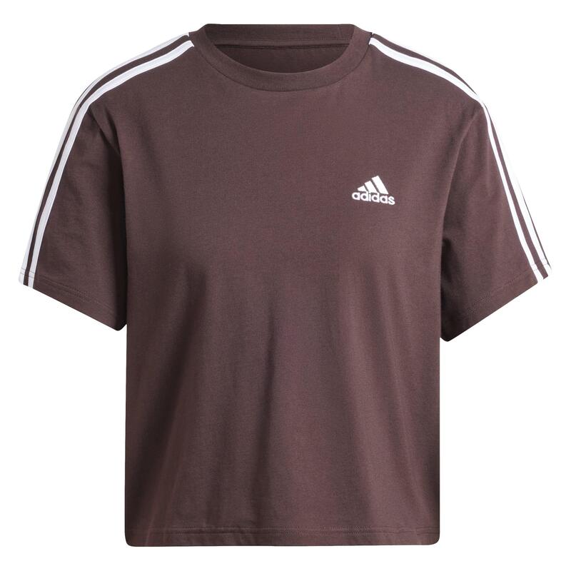 Koszulka damska adidas Essentials 3-Stripes Single Jersey Crop Top