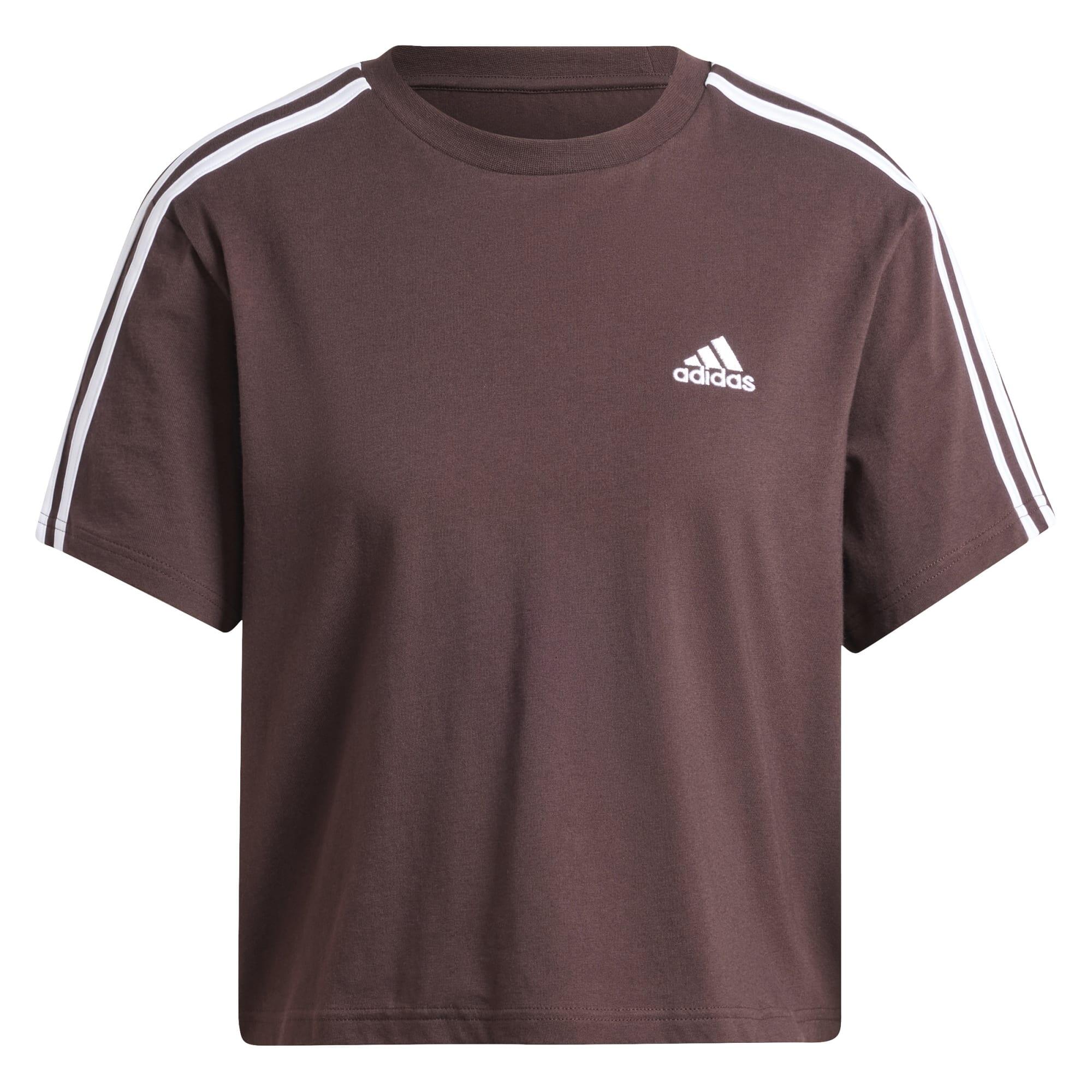 Koszulka damska adidas Essentials 3-Stripes Single Jersey Crop Top