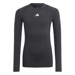 T-shirt adidas Tech Fit Jr manches longues noir enfant
