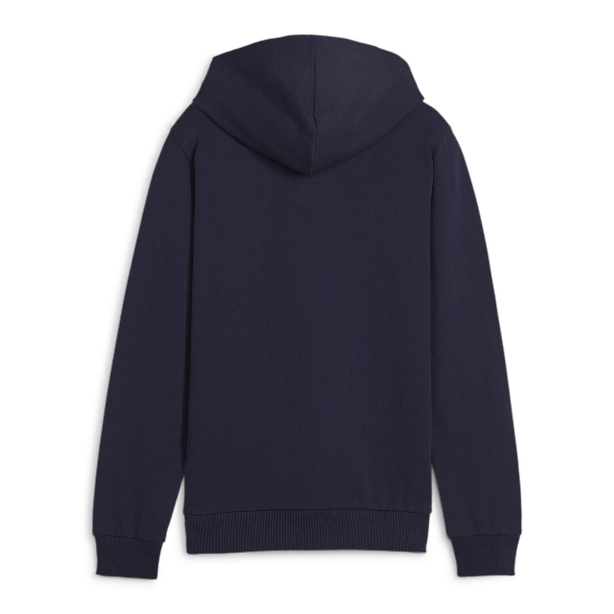 Felpa Con Cappuccio Bambini Puma Team Goal Casuals Blu Navy 6/6