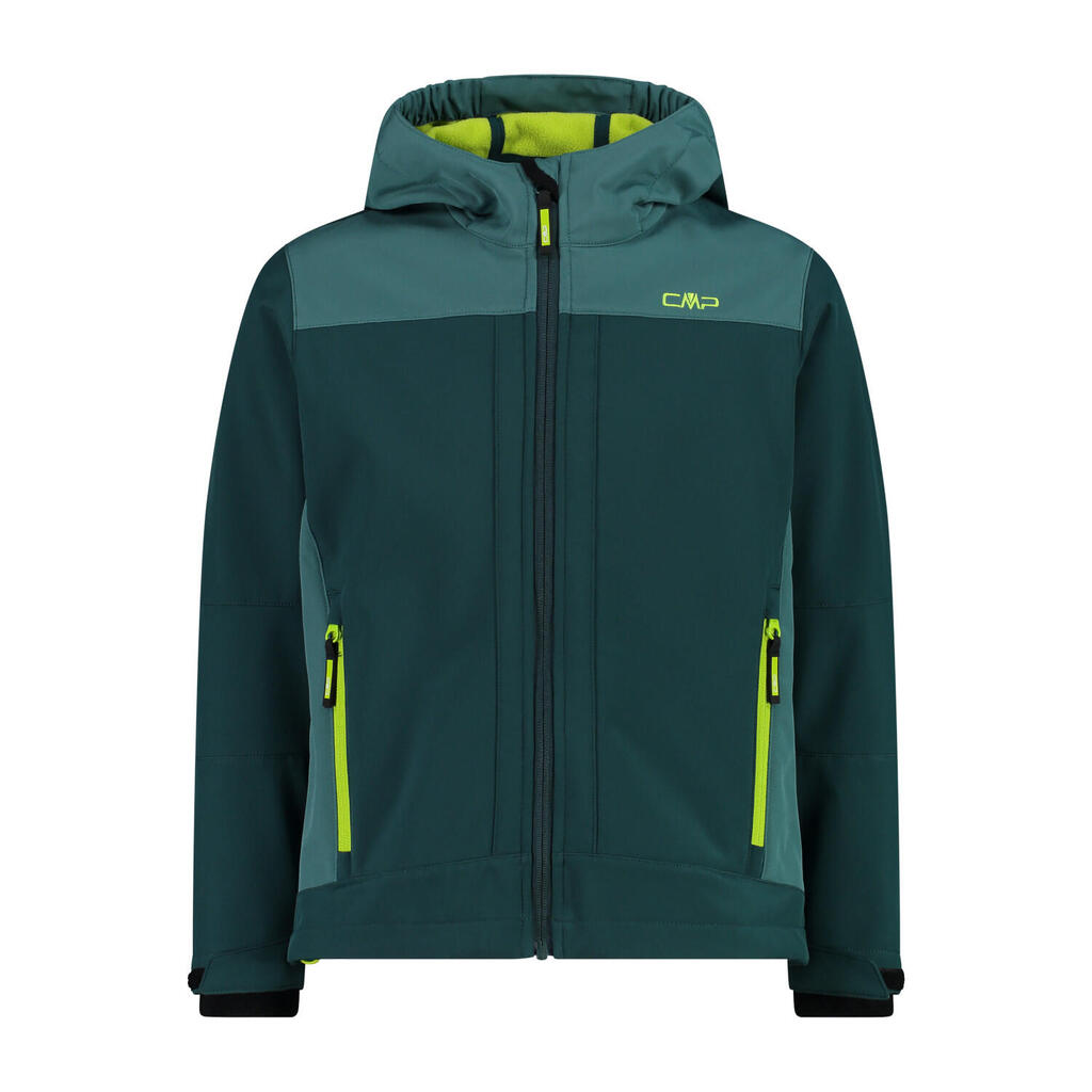Kids' waterproof jacket with fixed hood CMP