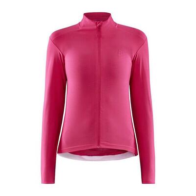 Fietsshirt - craft adv essence jersey lange mouw - s - dames - roze - fietsshirt