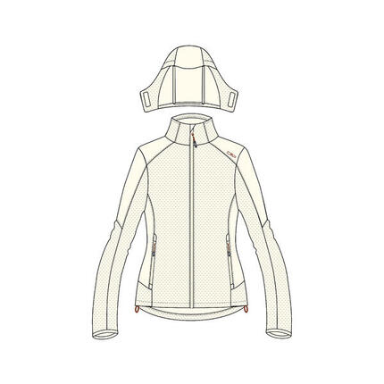 Veste à capuche zippé femme CMP