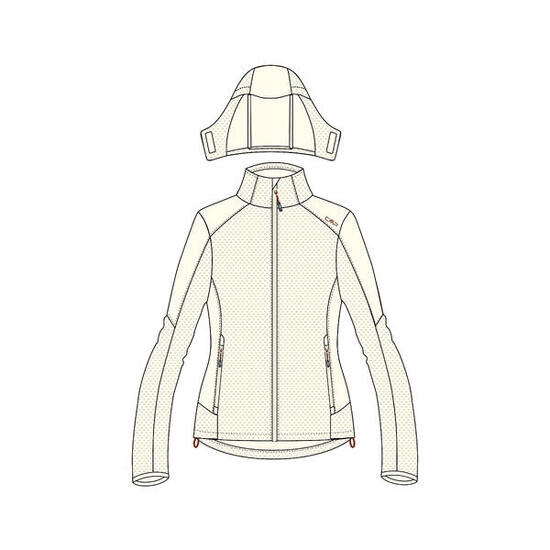 Veste à capuche zippé femme CMP