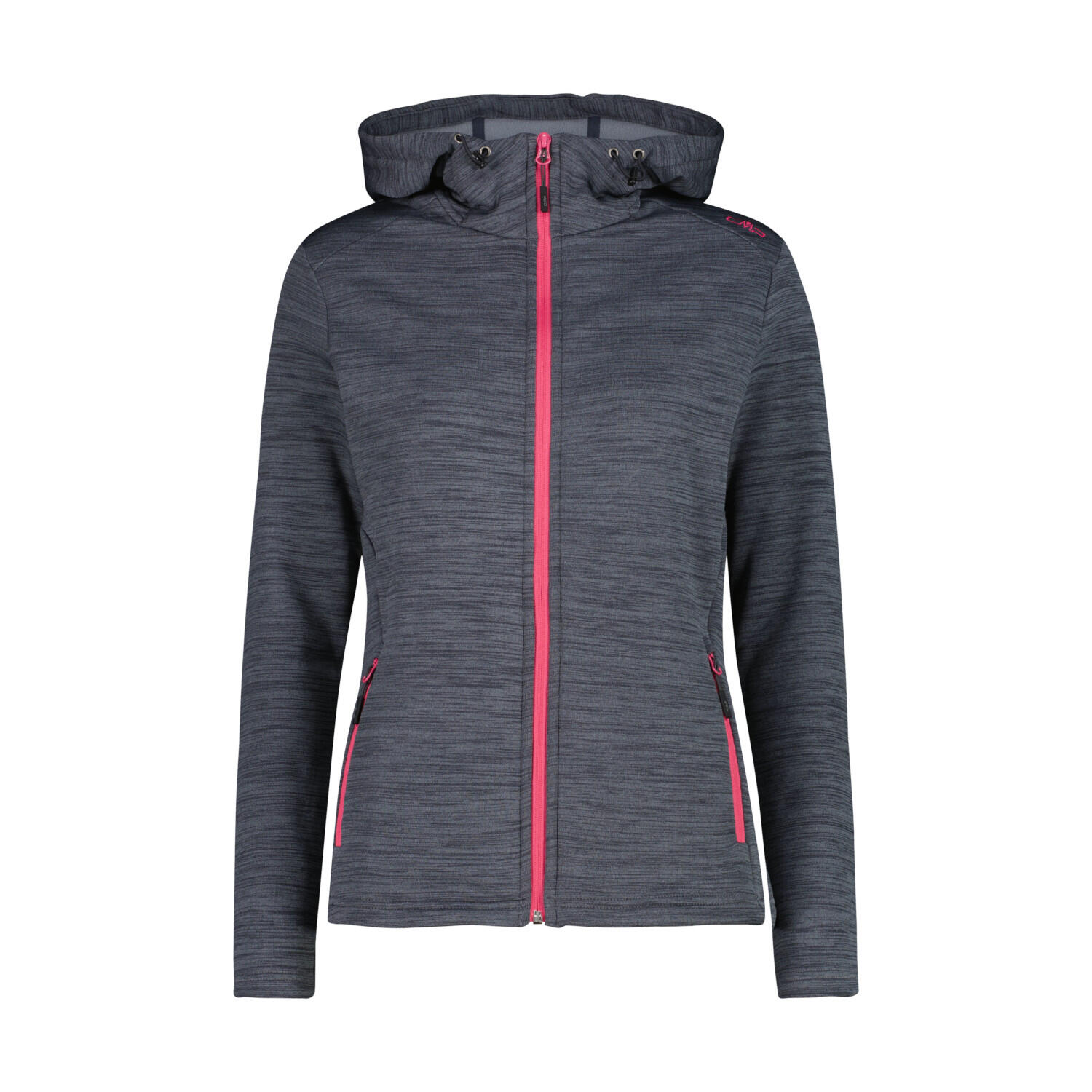 Veste à Capuche CMP Femme Taille 36 - Couleur Rouge/gris Clair - Style Décontracté - Occasion Bon état