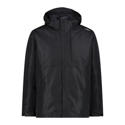 CMP MAN 3 IN 1 JACKET ZIP HOOD DETACHABLE DOPPELJACKE NERO 50