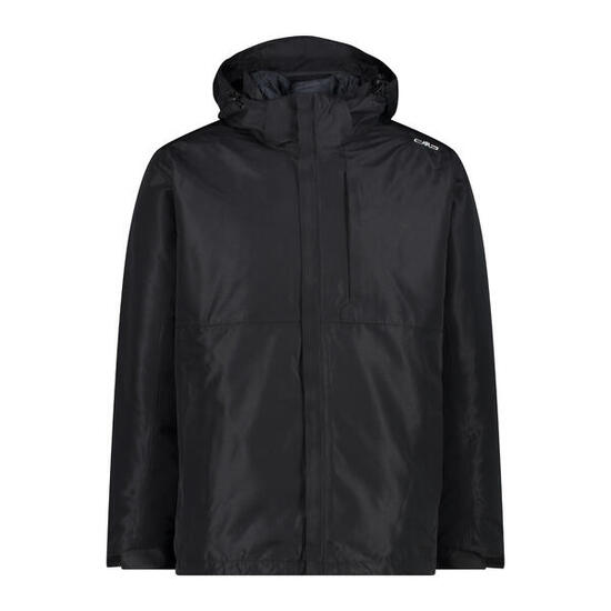 CMP MAN 3 IN 1 JACKET ZIP HOOD DETACHABLE DOPPELJACKE NERO 50