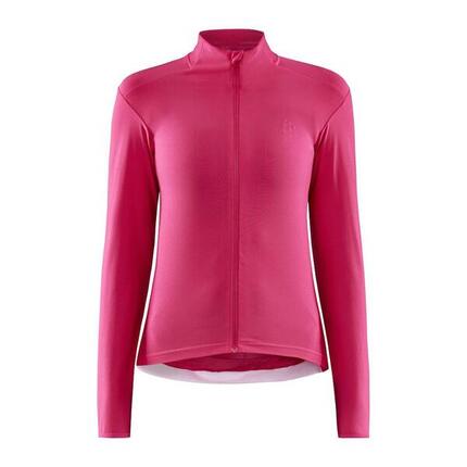 Fietsshirt - Craft Adv Essence Jersey lange mouw - L - Dames - Roze - Fietsshirt