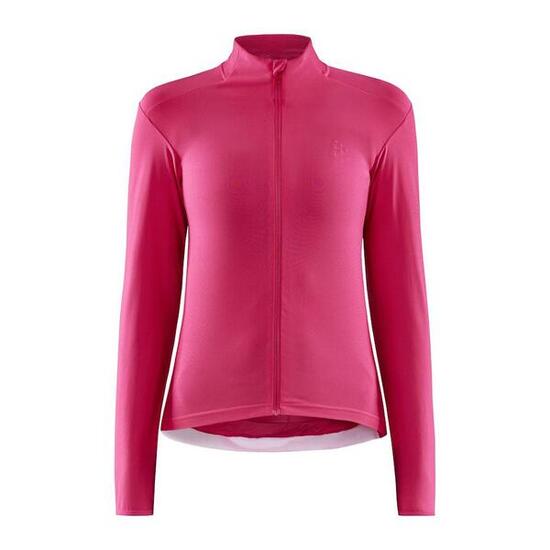 Fietsshirt - Craft Adv Essence Jersey lange mouw - L - Dames - Roze - Fietsshirt