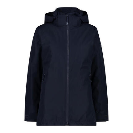 CMP Damen Parka Woman Long Jacket Zip Hood Det. Inn. Jacket 34K0086D