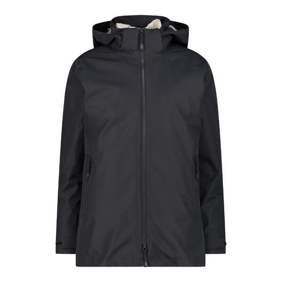 CMP Damen Parka Woman Long Jacket Zip Hood Det. Inn. Jacket 34K0086D
