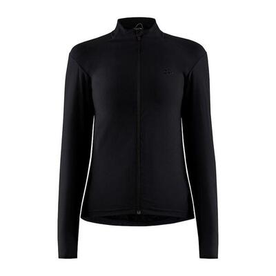 Fietsshirt - craft adv essence jersey lange mouw - s - dames - zwart - fietsshir