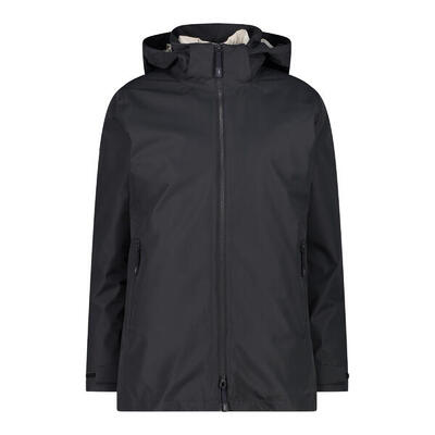 CMP Damen Parka Woman Long Jacket Zip Hood Det. Inn. Jacket 34K0086D