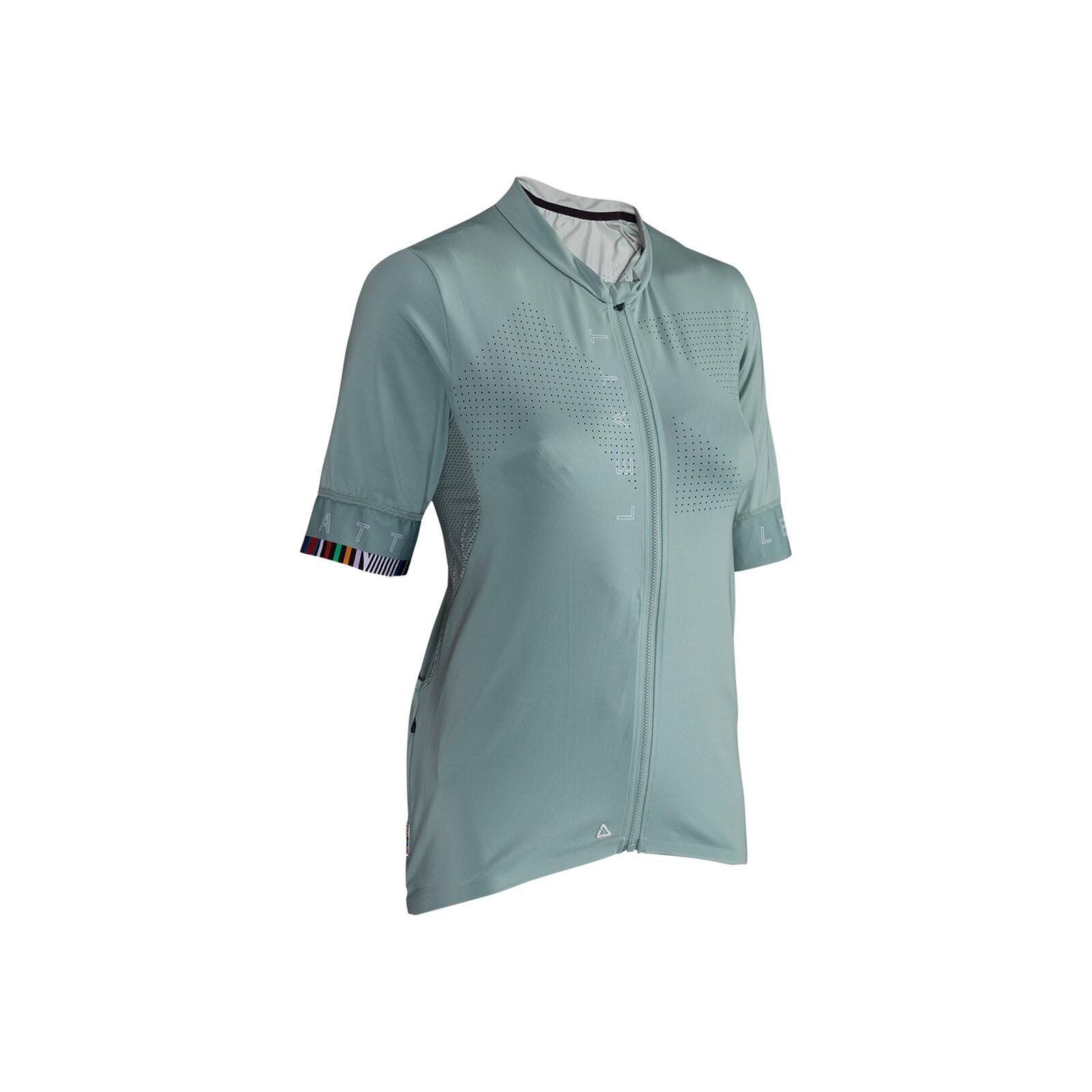 Leatt - Maillot Vtt Endurance Femme Ergonomique 5.0 En Tissu Green Ice-yarn - Maillot Manches Longues - Gris|vert - 40 M - Decathlon