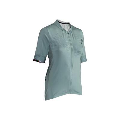 Ergonomisch mtb endurance-shirt voor dames 5.0 van ice-yarn-stof groen