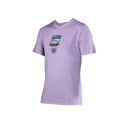 Maglia MTB Gravity 1.0 elasticizzata e in tessuto Tencel Viola Uomo