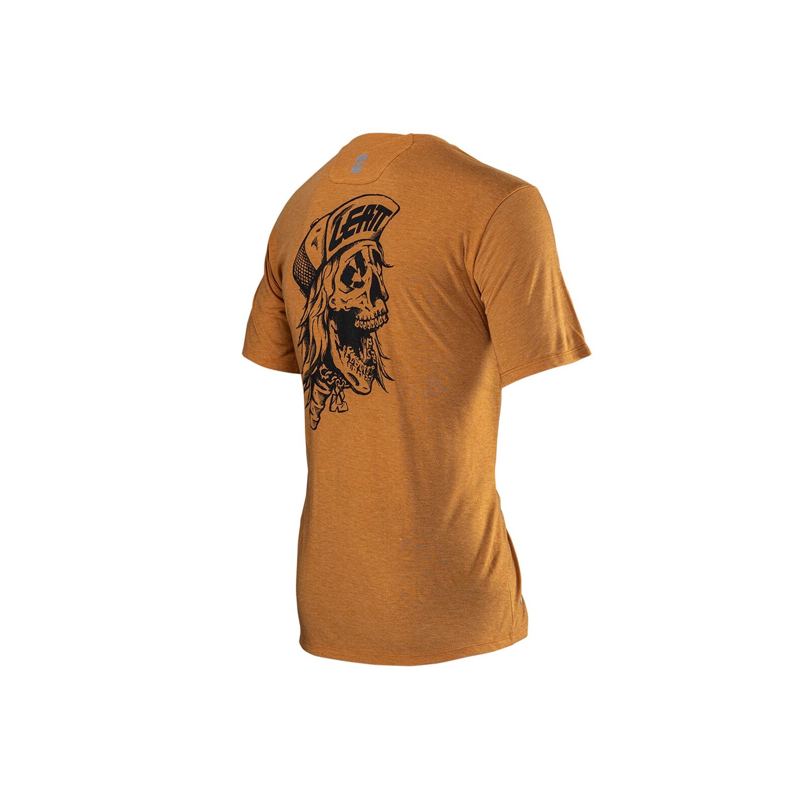 Maglia MTB Gravity 1.0 elasticizzata e in tessuto Tencel Arancione Uomo 2/6