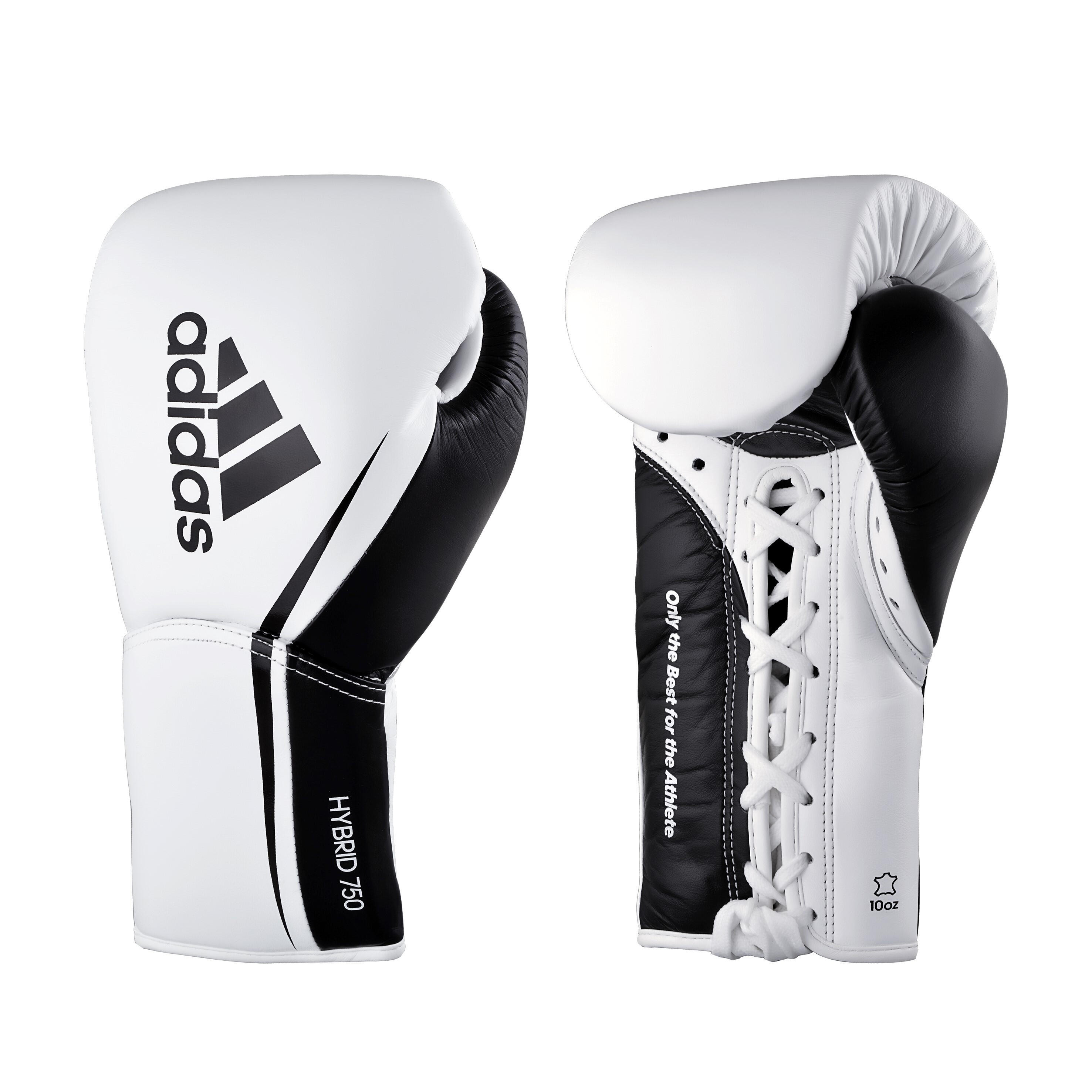 Adidas - Gants De Boxe Hybrid 750 Pro - Gants De Boxe - Blanc - 8 Oz - Decathlon