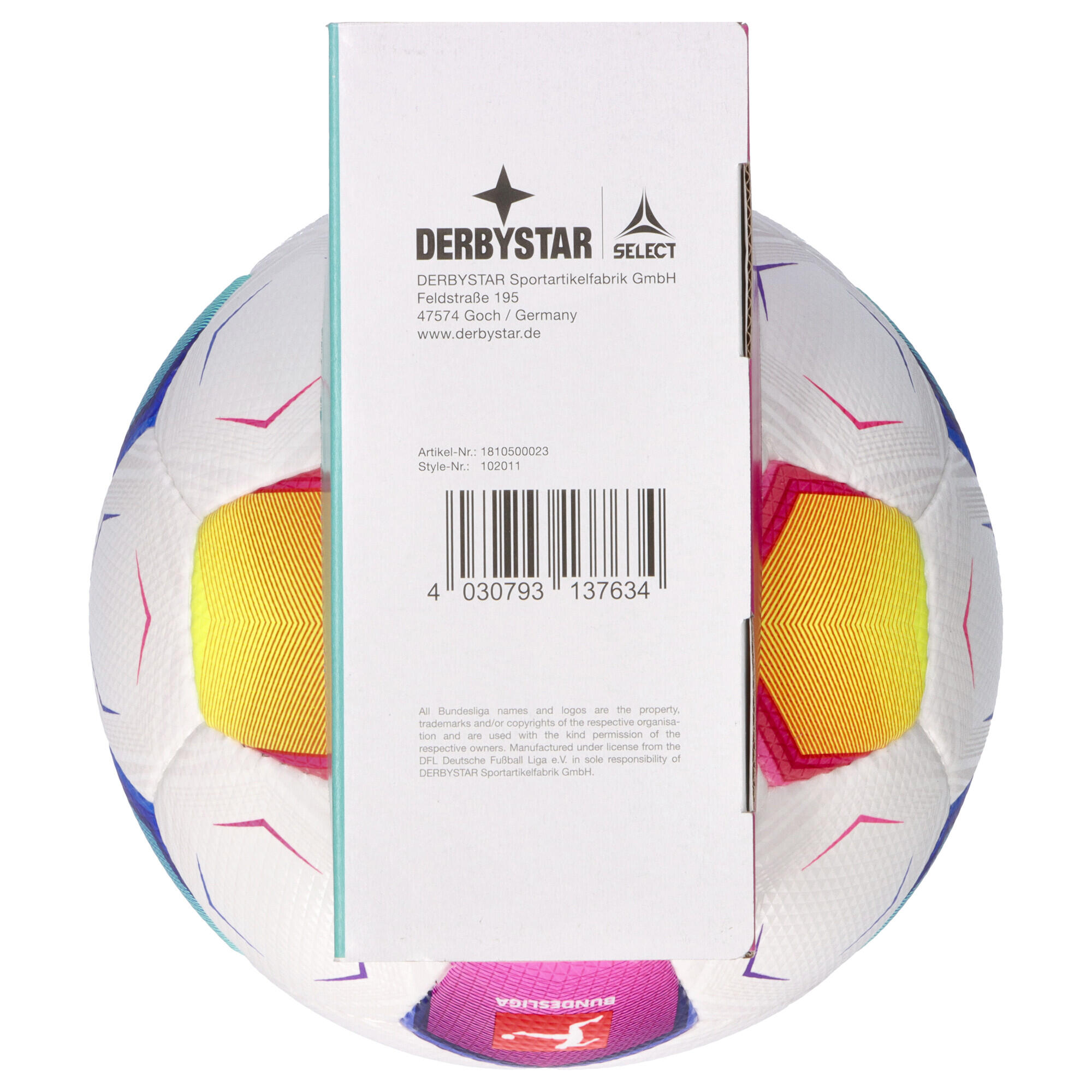Select Derbystar pallone ufficiale Bundesliga 2023/24 taglia 5 6/7